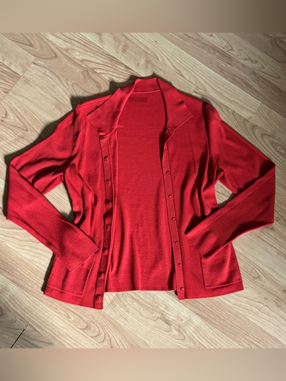 vintage tangerine cardigan